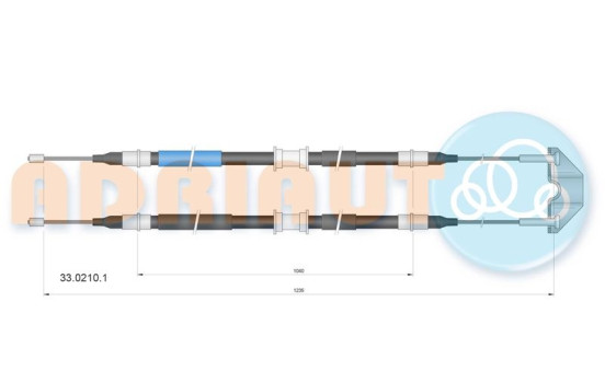 Pull cable, parking brake