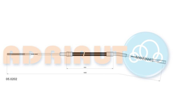 Pull cable, parking brake