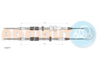 Pull cable, parking brake