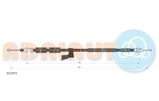 Pull cable, parking brake