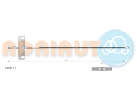 Pull cable, parking brake