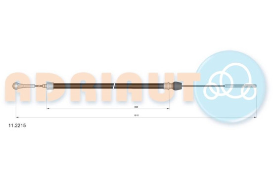 Pull cable, parking brake