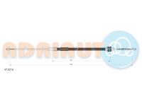 Pull cable, parking brake