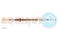 Pull cable, parking brake