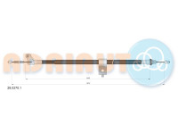 Pull cable, parking brake