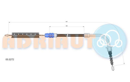 Pull cable, parking brake