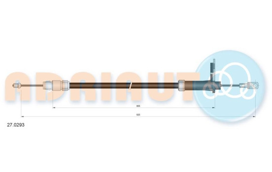 Pull cable, parking brake