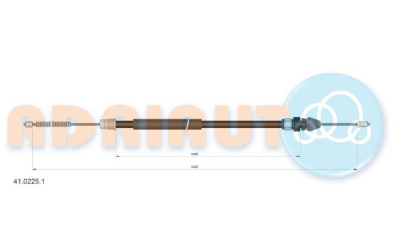 Pull cable, parking brake