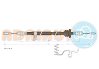 Pull cable, parking brake