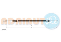 Pull cable, parking brake