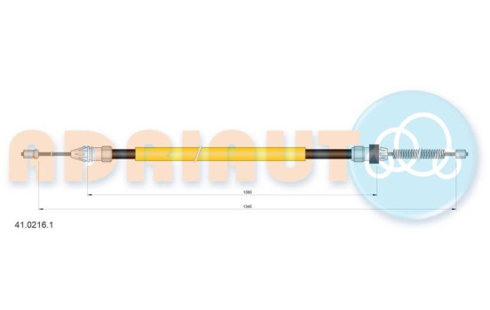 Pull cable, parking brake