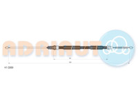 Pull cable, parking brake