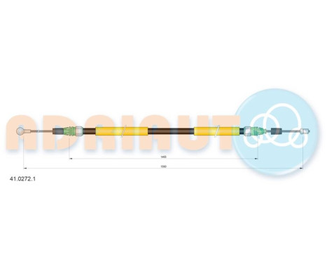 Pull cable, parking brake
