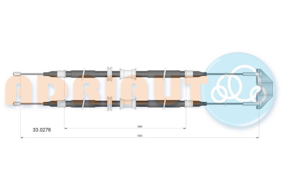 Pull cable, parking brake