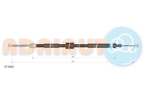 Pull cable, parking brake