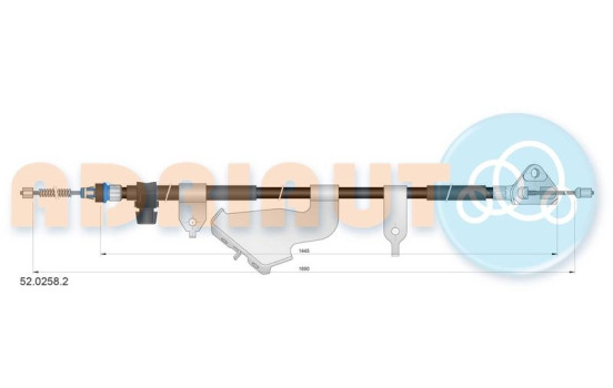 Pull cable, parking brake