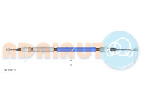 Pull cable, parking brake