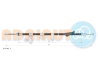 Pull cable, parking brake