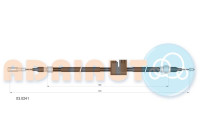 Pull cable, parking brake