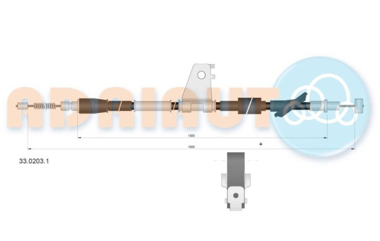 Pull cable, parking brake