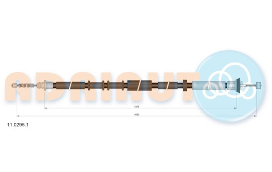 Pull cable, parking brake