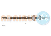 Pull cable, parking brake