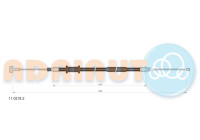 Pull cable, parking brake