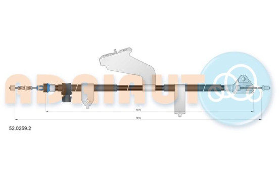 Pull cable, parking brake