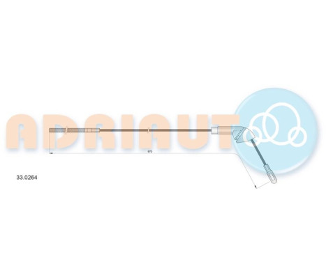 Pull cable, parking brake