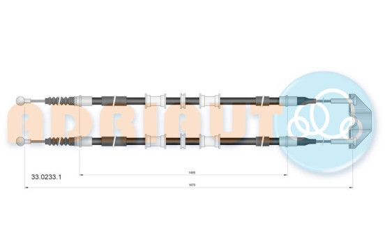 Pull cable, parking brake