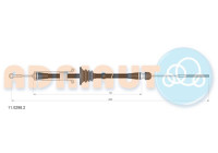 Pull cable, parking brake