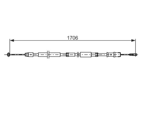 Pull cable, parking brake, Image 5