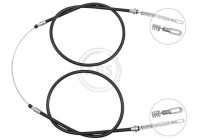 Traction cable, parking brake K10264 ABS