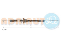 Traction cable, parking brake