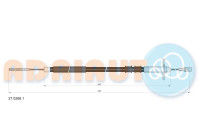 Traction cable, parking brake
