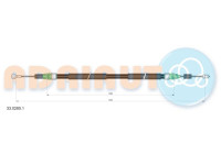 Traction cable, parking brake