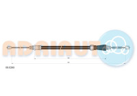 Traction cable, parking brake