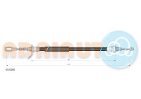 Traction cable, parking brake