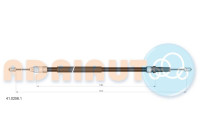 Traction cable, parking brake