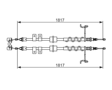 Traction cable, parking brake, Image 5