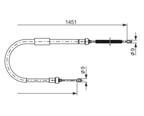 Traction cable, parking brake, Image 5