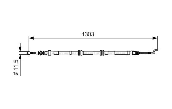 Traction cable, parking brake, Image 5