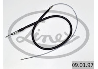 Traction cable, parking brake