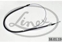 Traction cable, parking brake