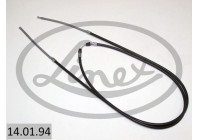 Traction cable, parking brake