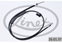 Traction cable, parking brake