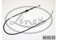 Traction cable, parking brake