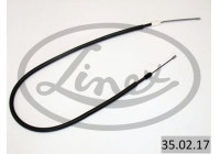 Traction cable, parking brake