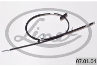 Traction cable, parking brake