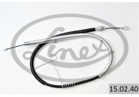 Traction cable, parking brake